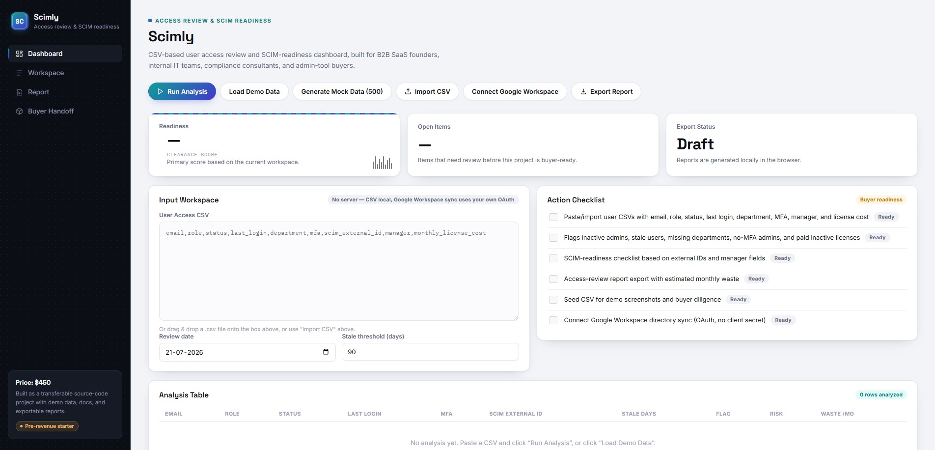 Scimly Google Workspace Edition preview